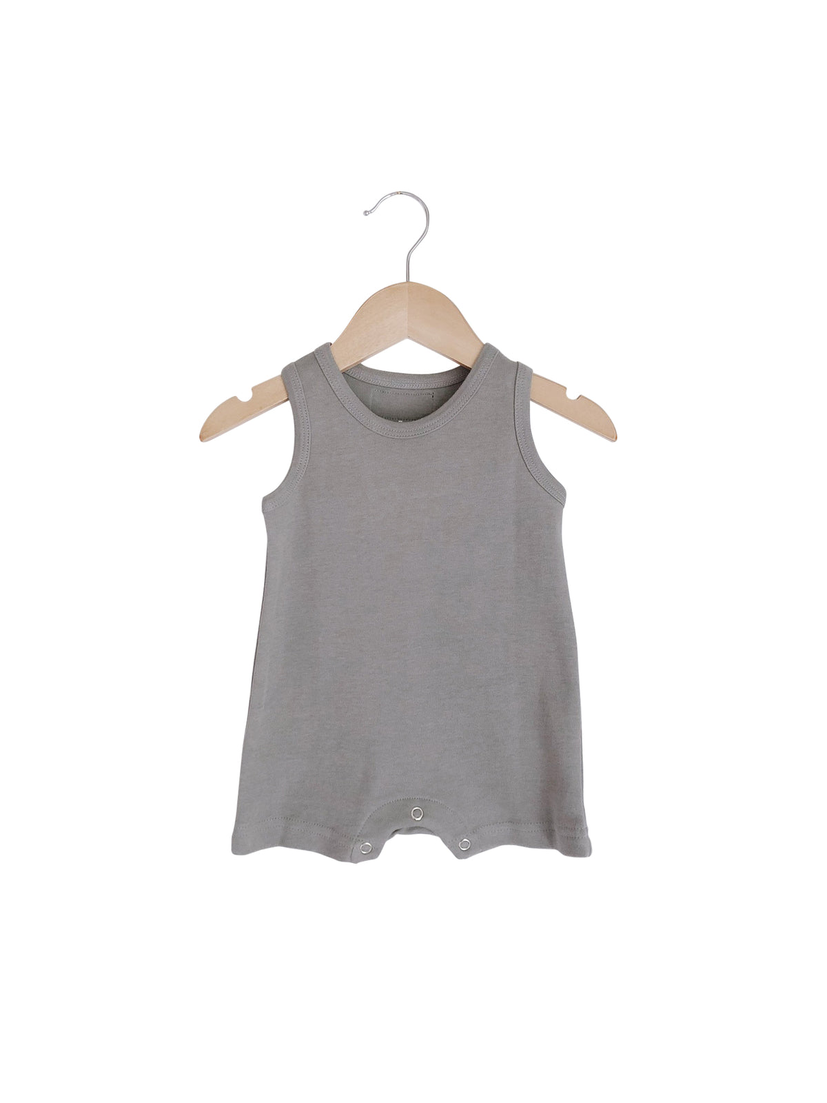 Organic Baby Tank Romper | GOTS Certified Organic Cotton | Solid Colors