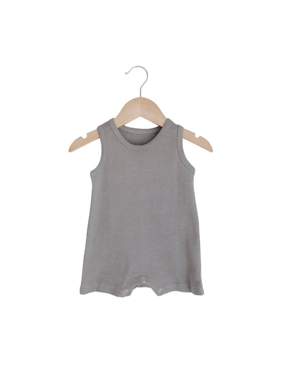 Organic Baby Tank Romper | GOTS Certified Organic Cotton | Solid Colors
