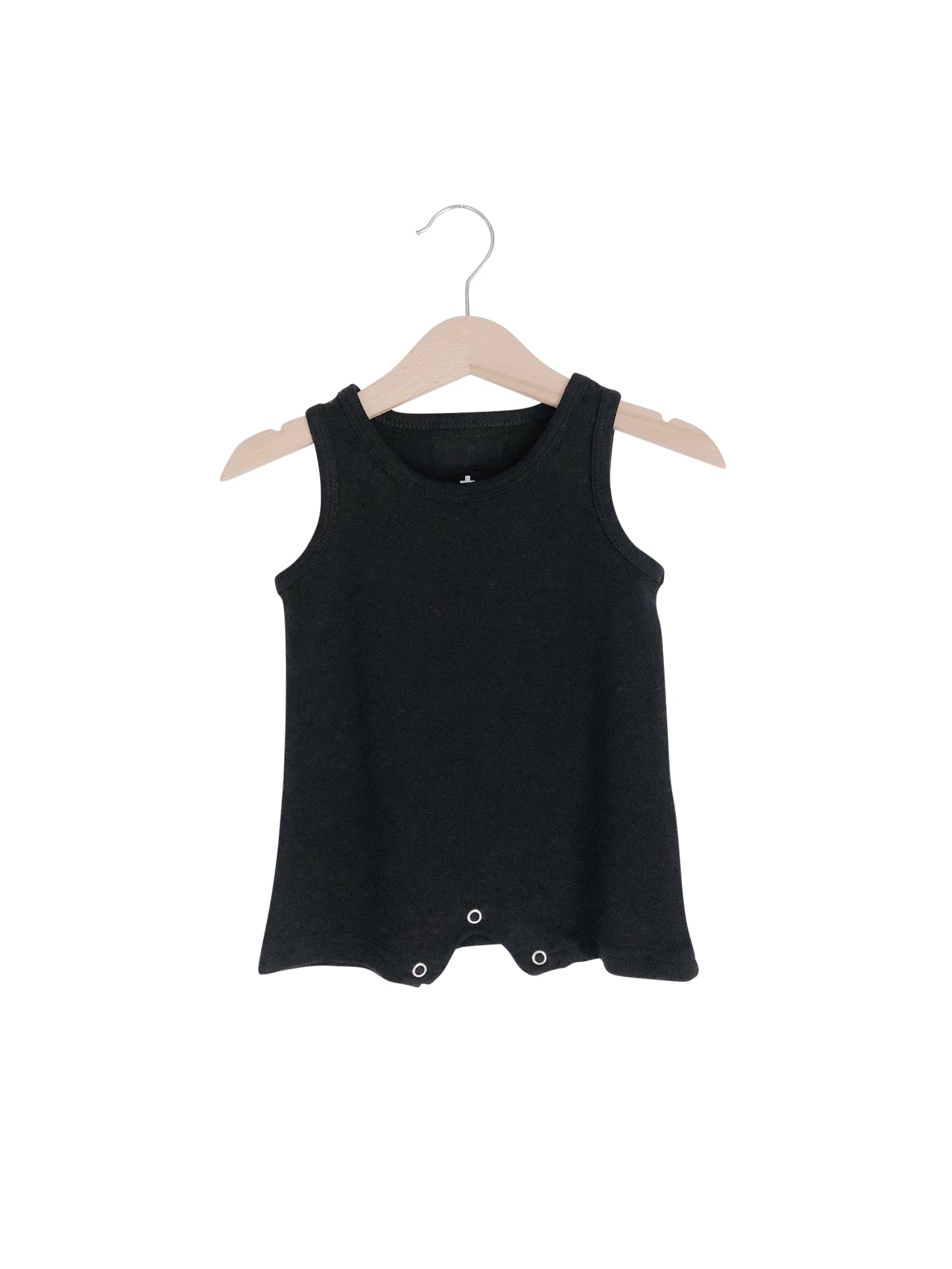 Organic Baby Tank Romper | GOTS Certified Organic Cotton | Solid Colors