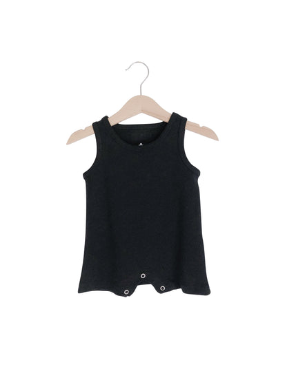 Organic Baby Tank Romper | GOTS Certified Organic Cotton | Solid Colors