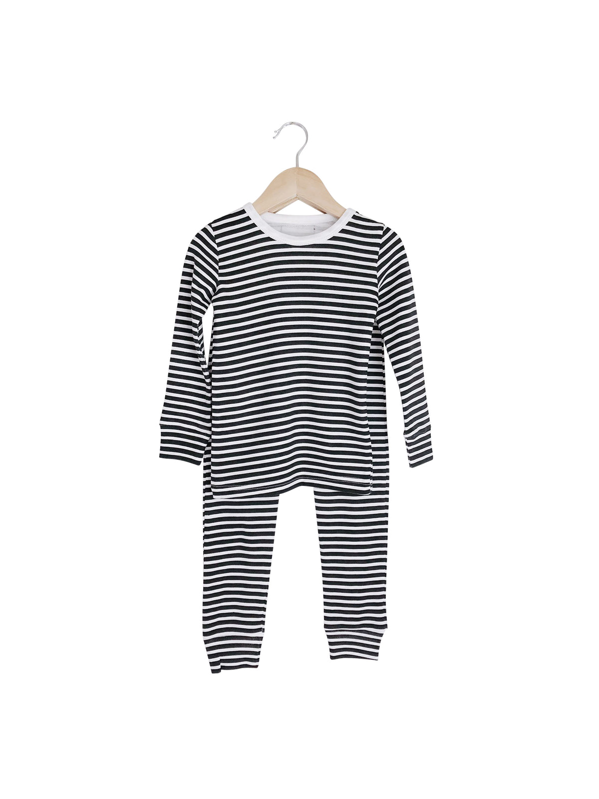 Organic Baby + Kids Pajama Set | Signature Prints — Striped pajama top and matching pants