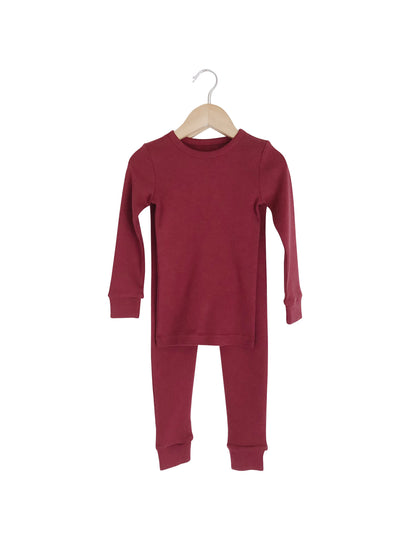 Organic Baby + Kids Pajama Set | Solid Colors