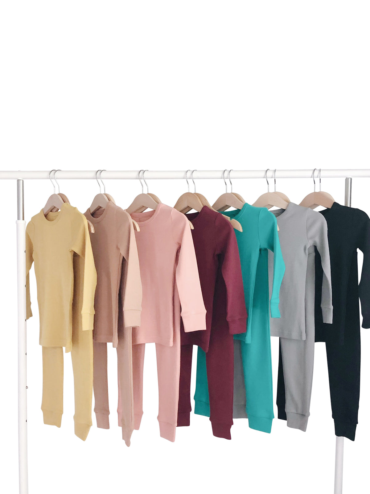 Organic Baby + Kids Pajama Set | Solid Colors