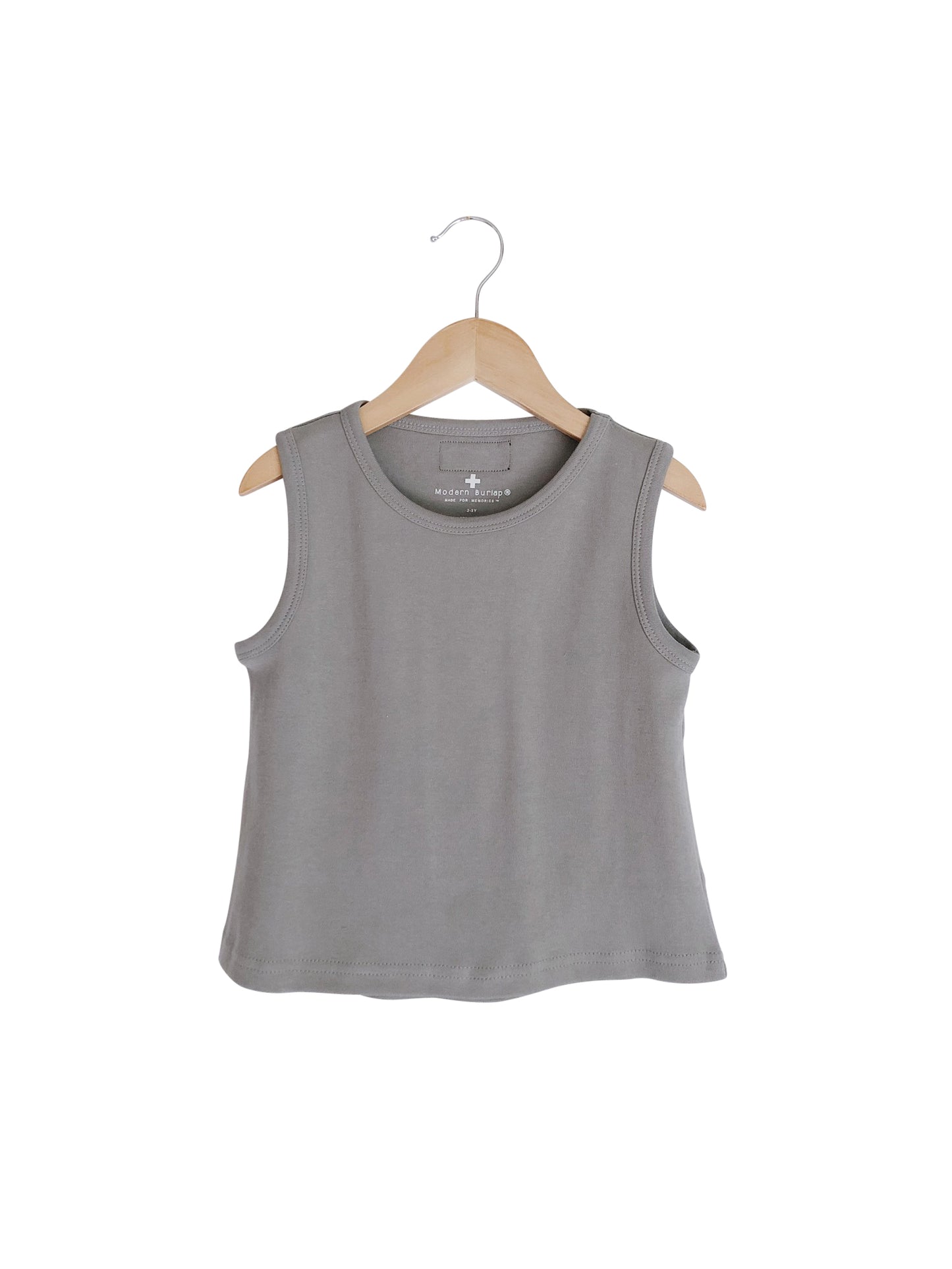 Organic Kids Tank | GOTS Certified Organic Cotton | Solid Colors