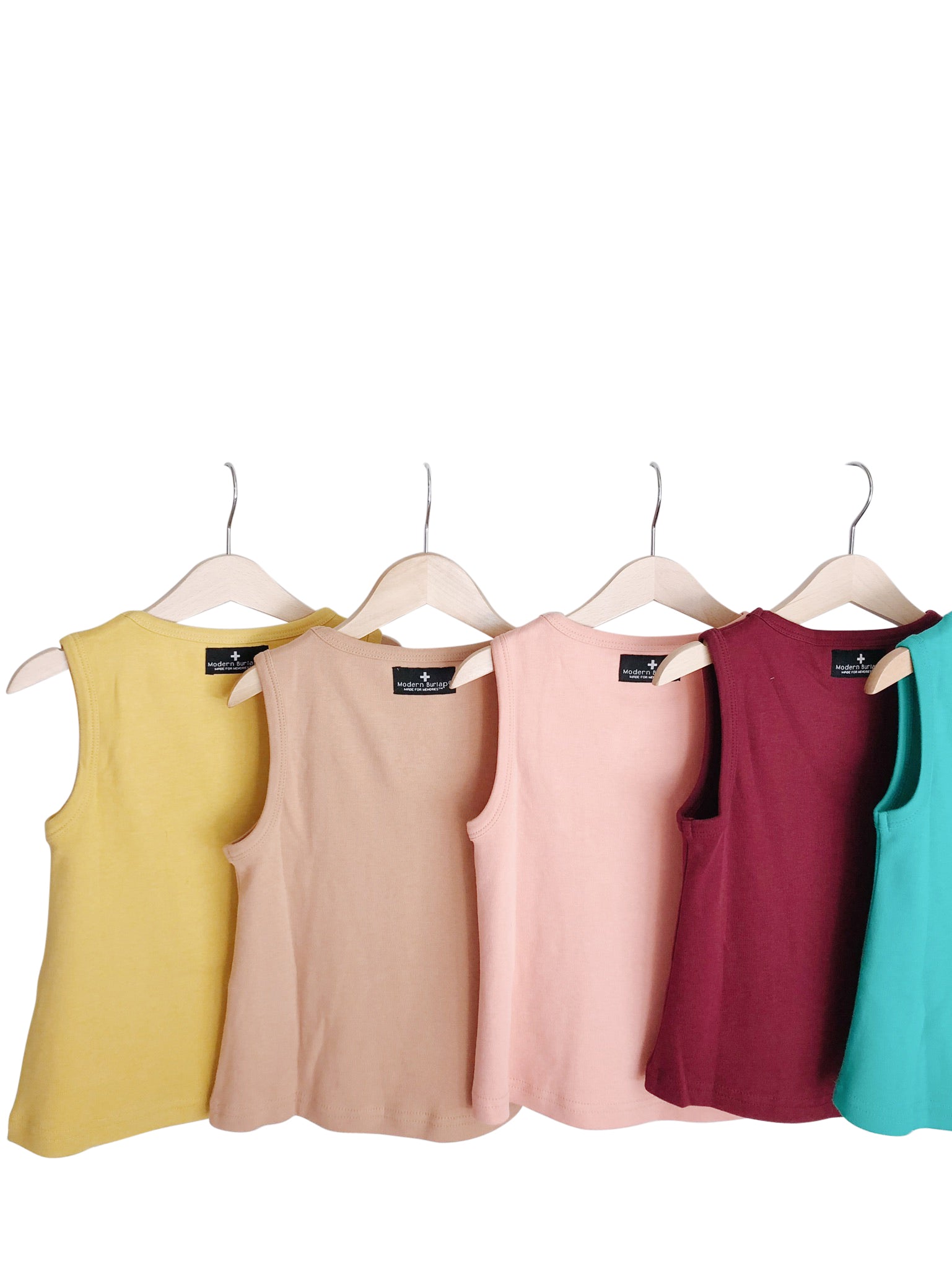 Organic Kids Tank | GOTS Certified Organic Cotton | Solid Colors