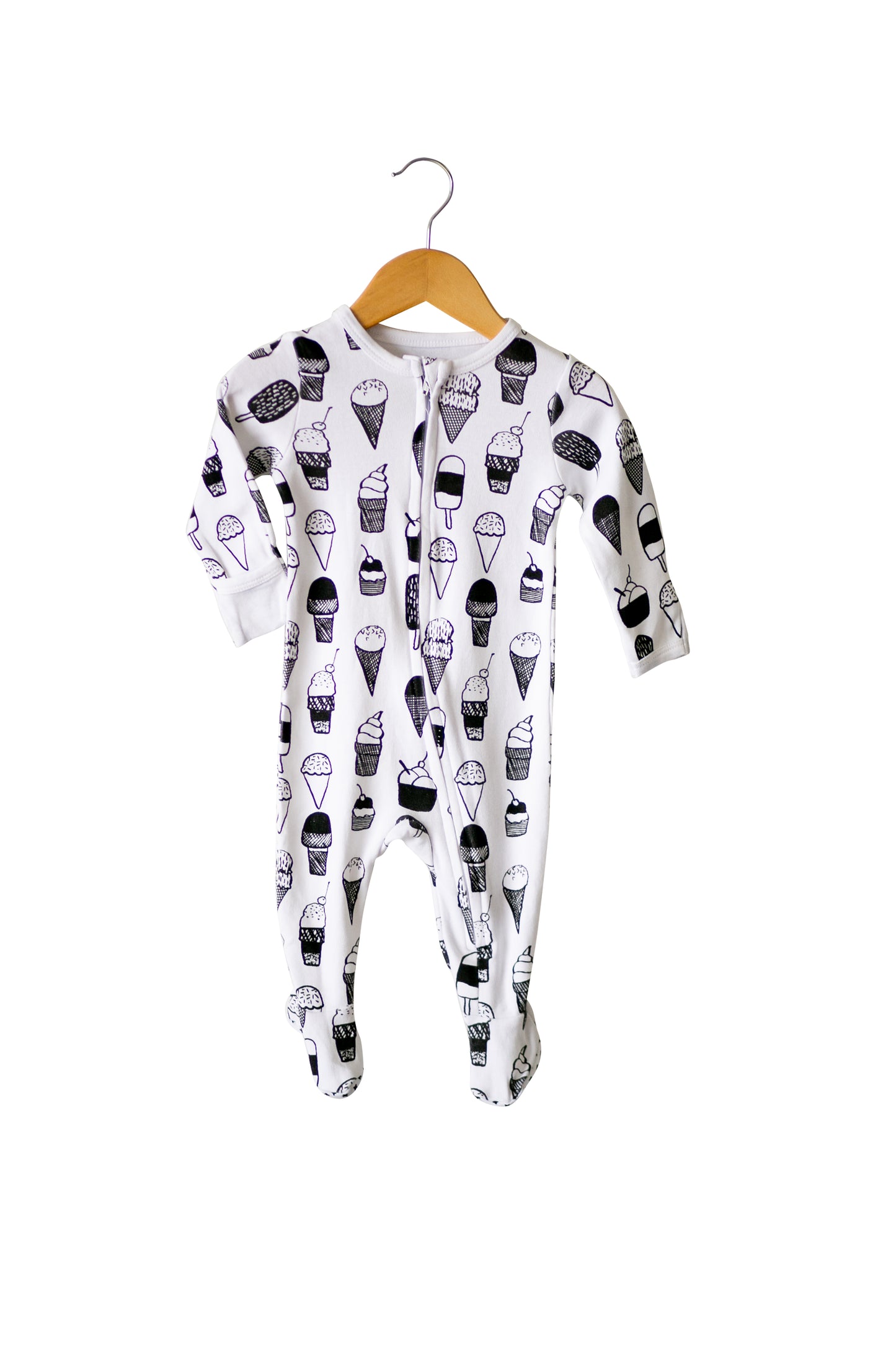 Organic Zip Footie | GOTS Certified Organic Cotton | Signature Prints