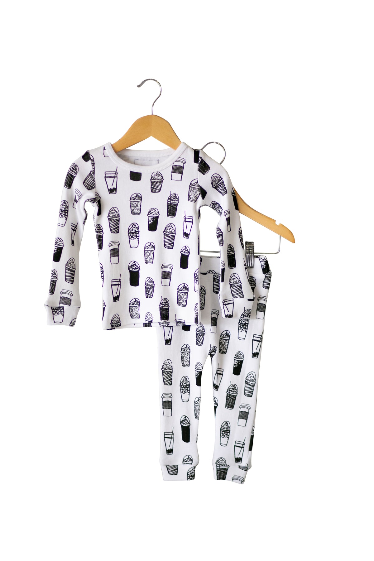 Organic Baby + Kids Pajama Set | Signature Prints — Ice cream print pajama top and matching pants