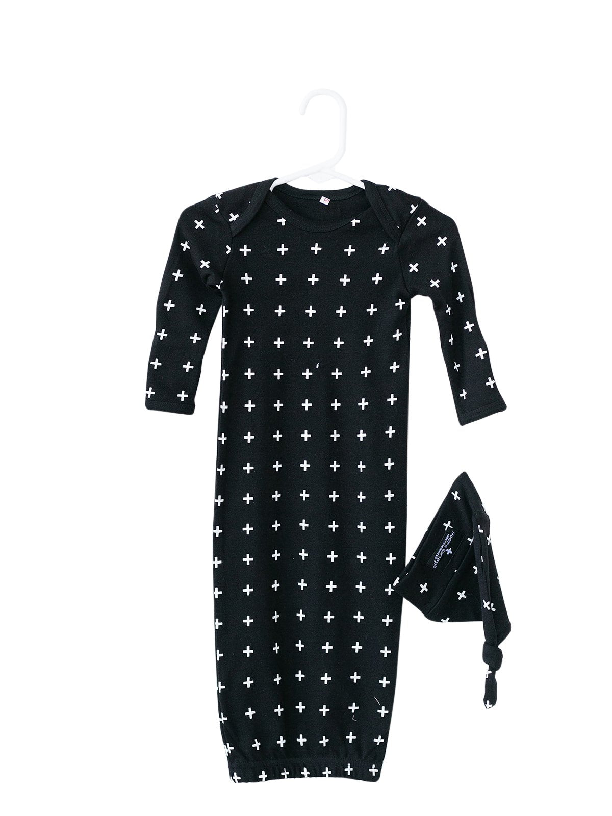 Organic Knot Hat + Gown Set | GOTS Certified Organic Cotton | Signature Prints