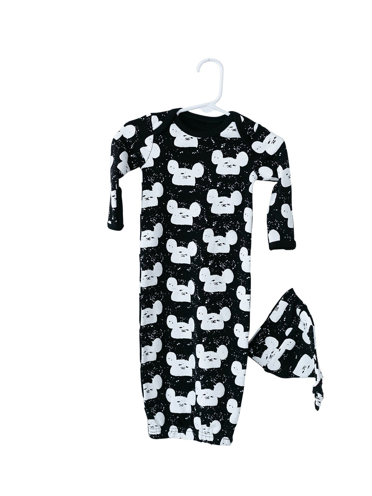 Organic Knot Hat + Gown Set | GOTS Certified Organic Cotton | Signature Prints