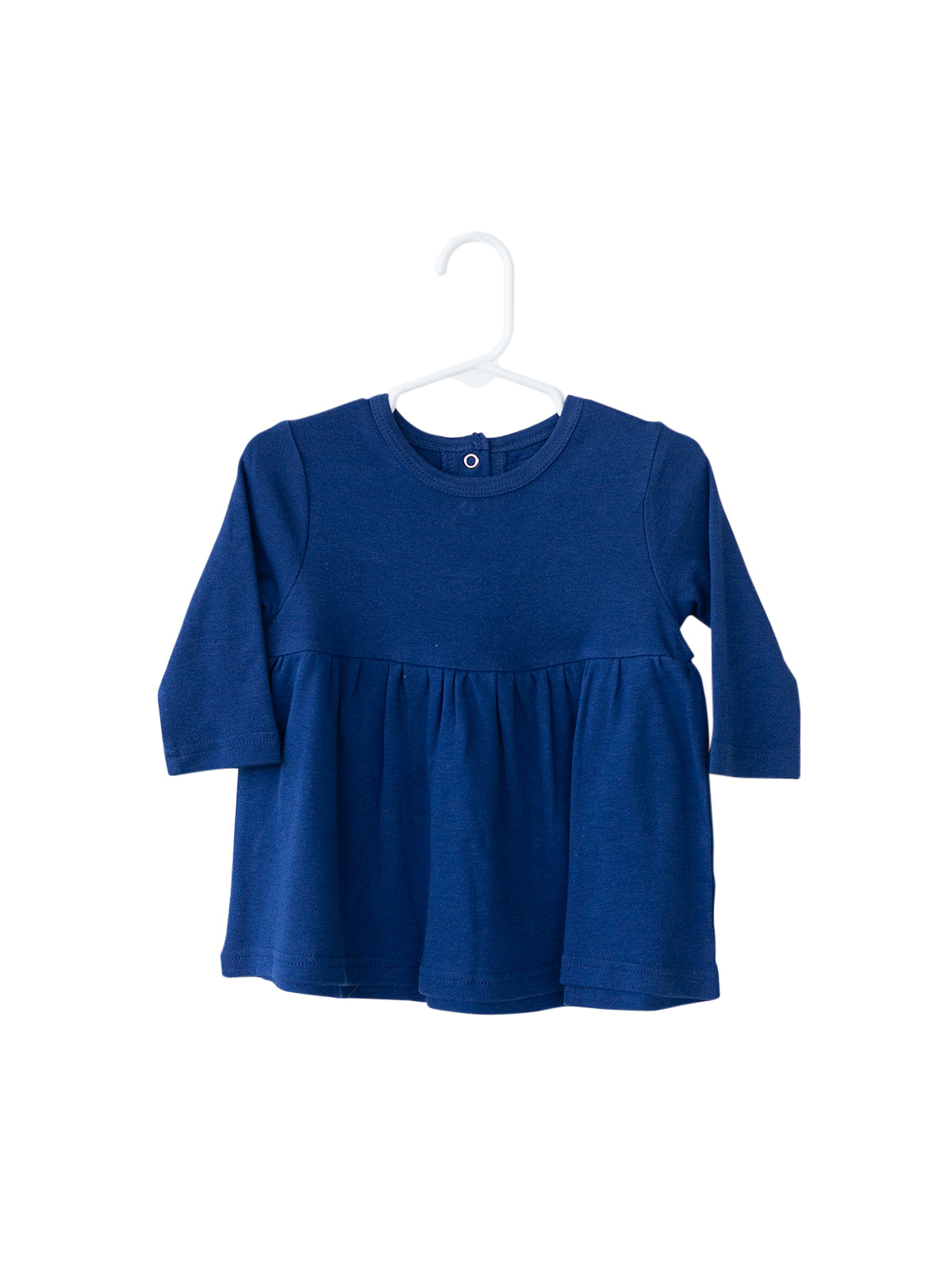 Organic Long Sleeve Dress | GOTS Certified Organic Cotton | Solid Colors