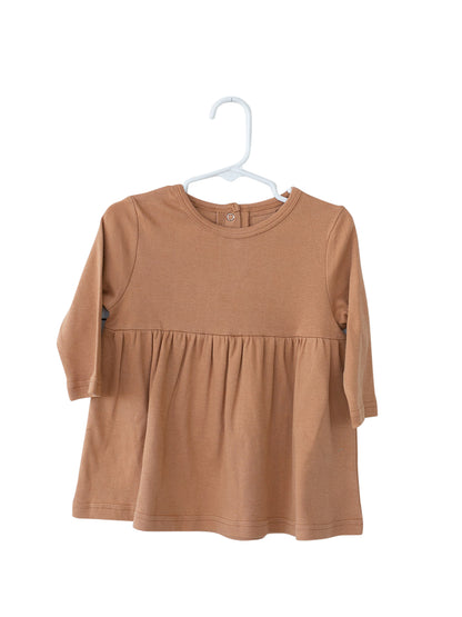 Organic Long Sleeve Dress | GOTS Certified Organic Cotton | Solid Colors