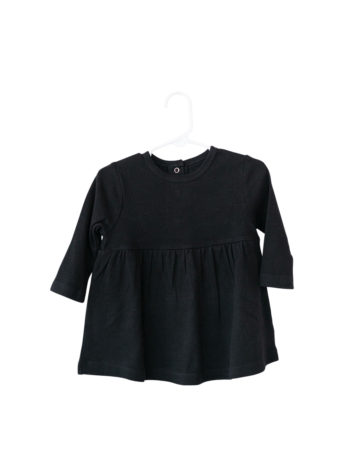 Organic Long Sleeve Dress | GOTS Certified Organic Cotton | Solid Colors