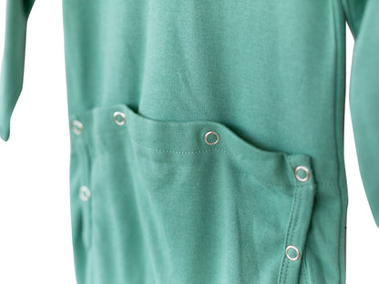 Organic Explorer Back Footie | GOTS Certified Organic Cotton | Solid Colors