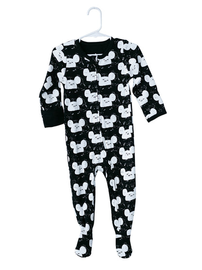 Organic Zip Footie | GOTS Certified Organic Cotton | Signature Prints