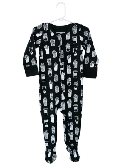 Organic Zip Footie | GOTS Certified Organic Cotton | Signature Prints
