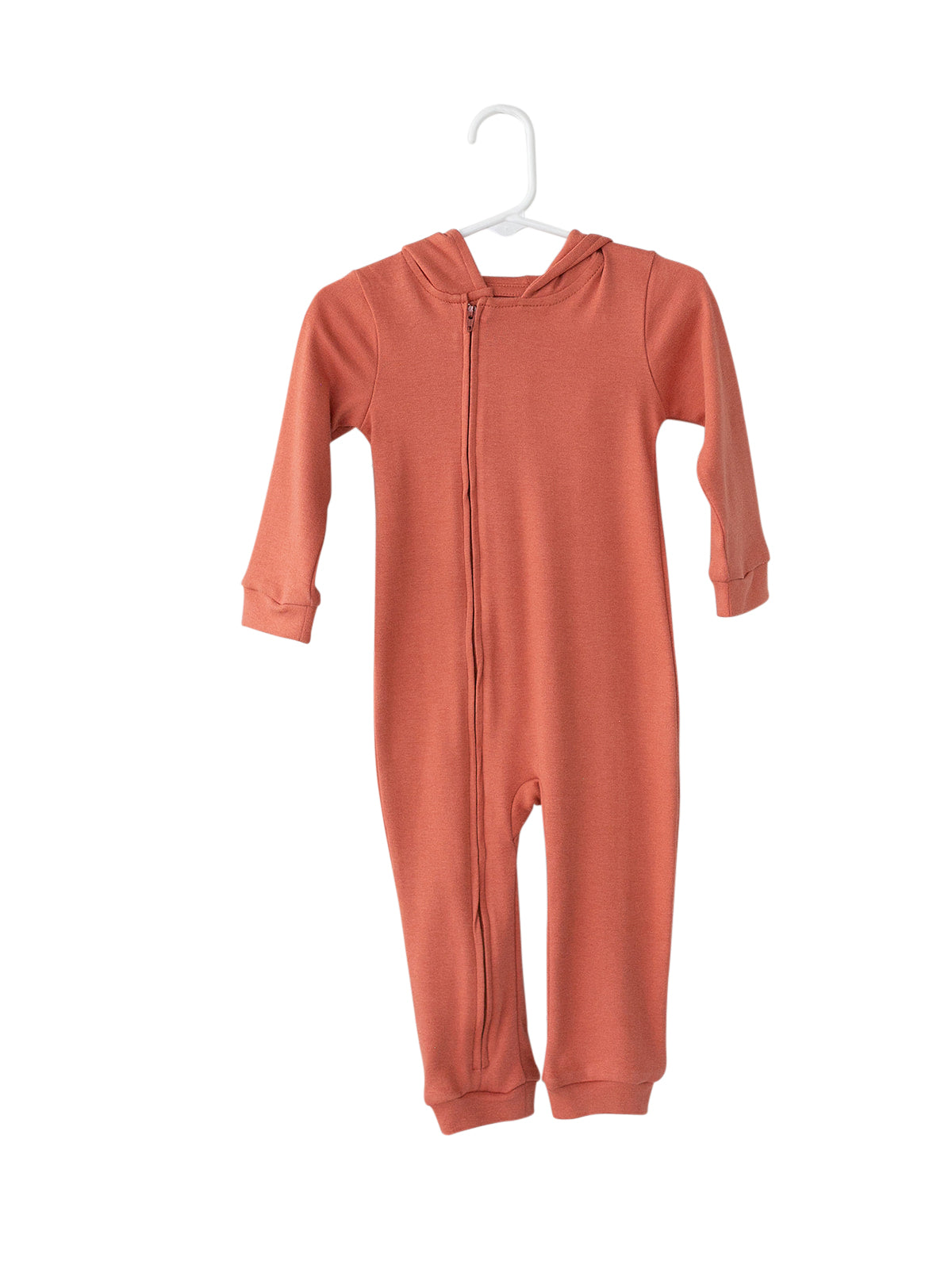 Organic Hoodie Zip Coverall | GOTS Certified Organic Cotton | Solid Colors