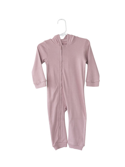 Organic Hoodie Zip Coverall | GOTS Certified Organic Cotton | Solid Colors