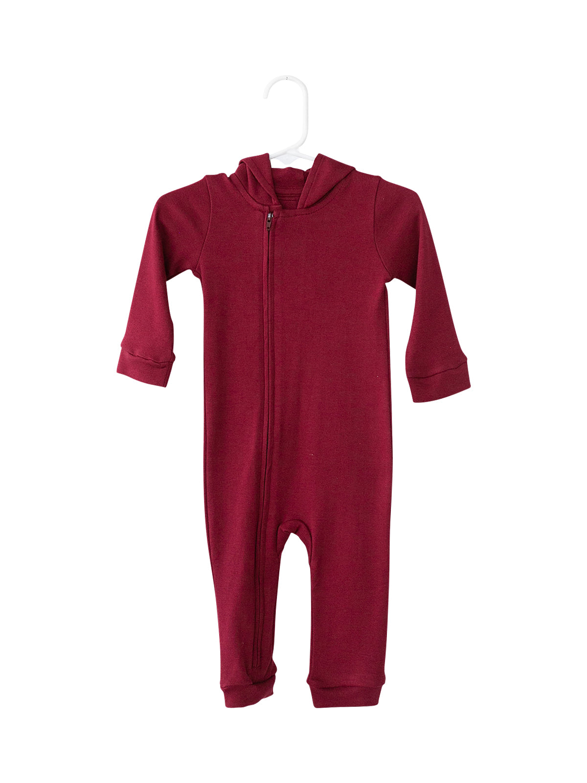 Organic Hoodie Zip Coverall | GOTS Certified Organic Cotton | Solid Colors