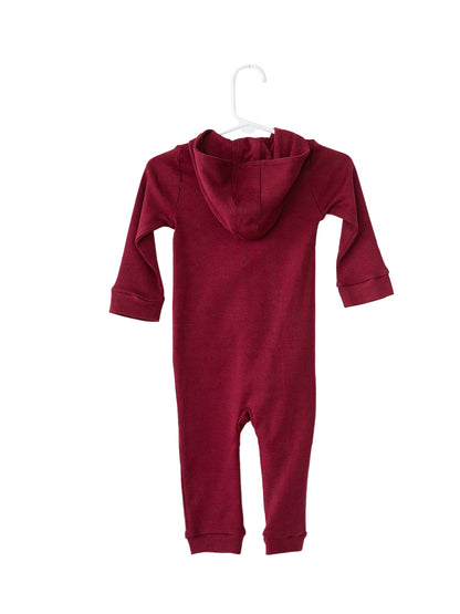 Organic Hoodie Zip Coverall | GOTS Certified Organic Cotton | Solid Colors