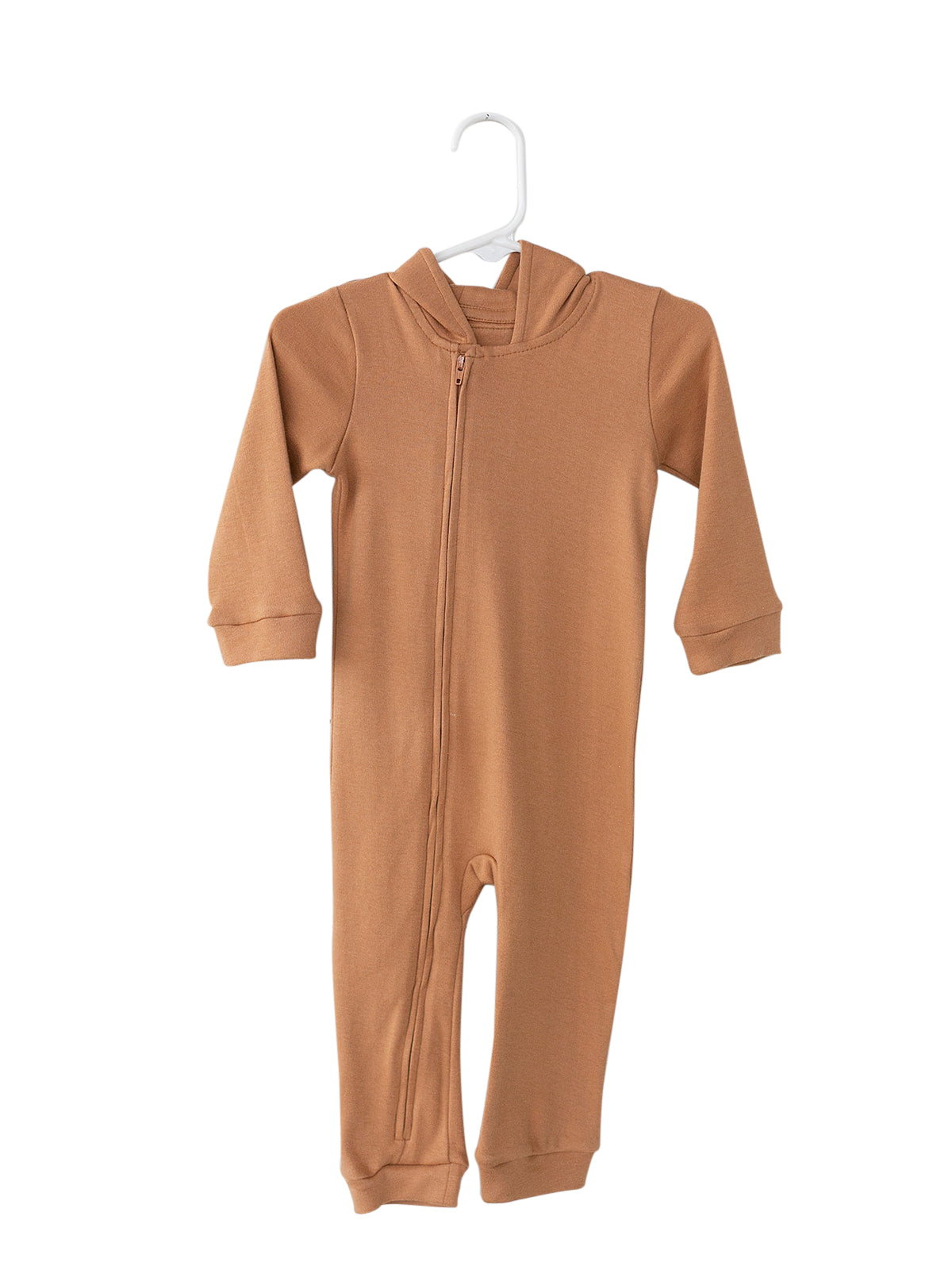 Organic Hoodie Zip Coverall | GOTS Certified Organic Cotton | Solid Colors