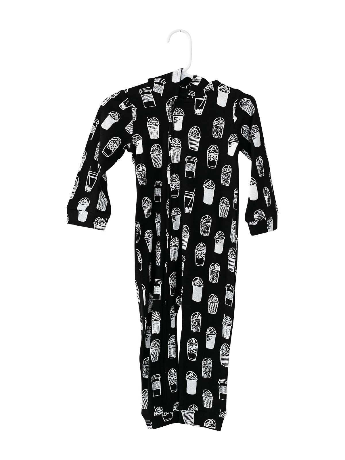 Organic Hoodie Zip Coverall | GOTS Certified Organic Cotton | Signature Prints
