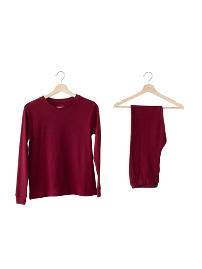FINAL SALE - Women's Organic Thermal Pajama Set - 11 Colors, product image 5