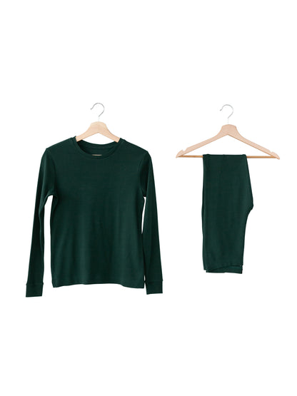FINAL SALE - Women's Pajama Set in Organic Cotton -  PINE GROVE, product image 2