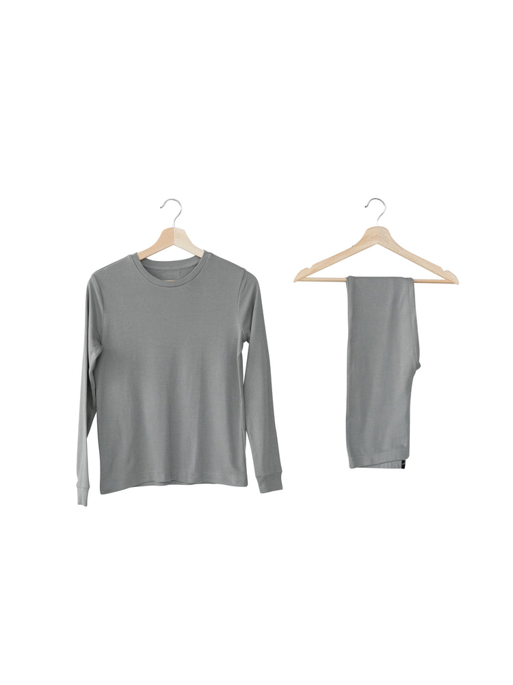 
                  
                    Load image into Gallery viewer, FINAL SALE - Organic Pajama Set -  NEUTRAL GRAY
                  
                