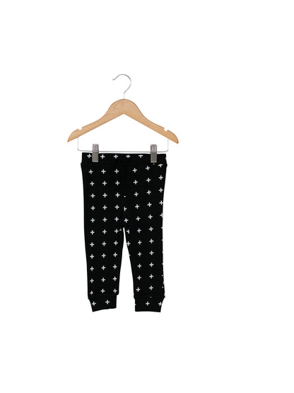 Organic baby and kids faux drawstring pant in signature prints – alternate view 2
