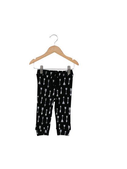 Organic baby and kids faux drawstring pant in signature prints – alternate view 3