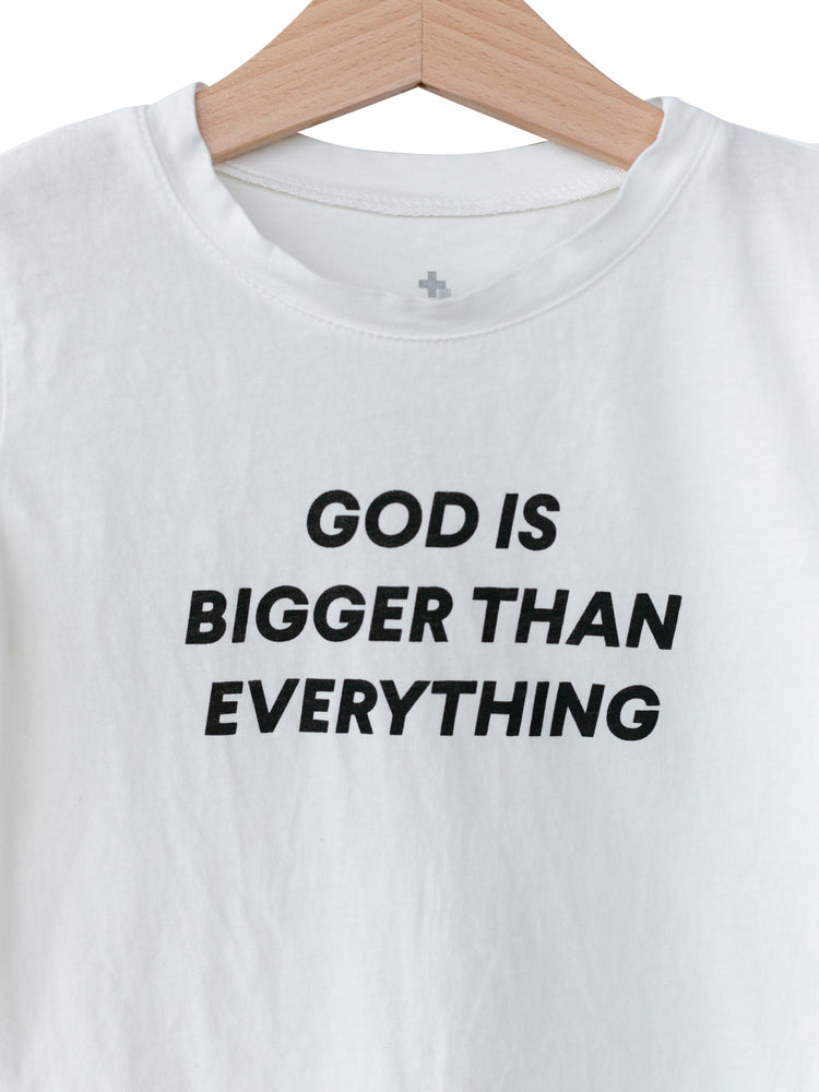 
                  
                    Load image into Gallery viewer, God is bigger than everything Unisex Crewneck Tee -  Cloud
                  
                