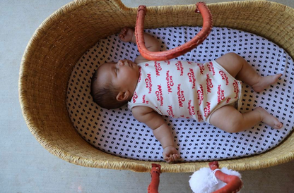 XO Bassinet + Small Changing Pad Sheet | GOTS Certified Organic Cotton Muslin