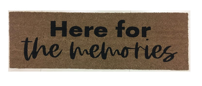 XL Doormat | Here for the Memories | Coconut Coir