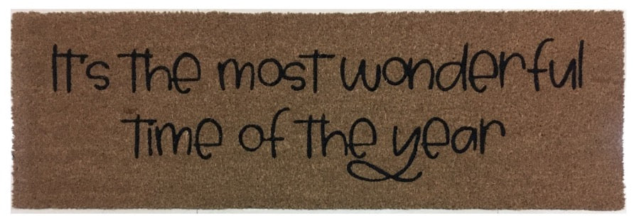 
                  
                    Load image into Gallery viewer, XL Doormat | It&amp;#39;s the most wonderful time of the year
                  
                
