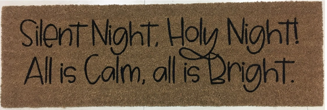 XL Doormat | Silent Night Holy Night