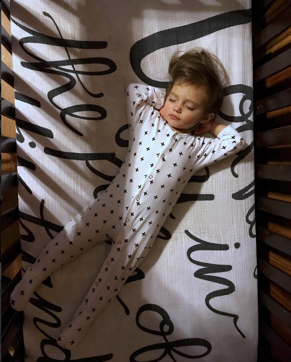 Organic Button Footie | GOTS Certified Organic Cotton | Signature Prints