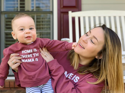 Home is where the mama is Kid's Sweatshirt