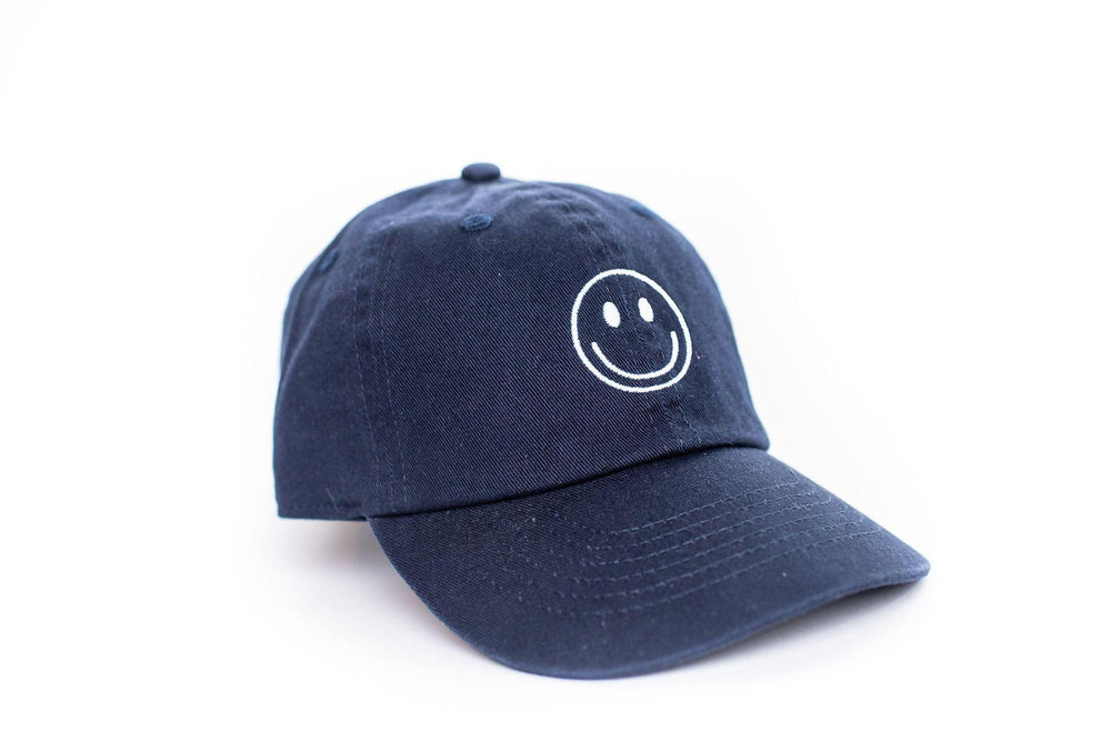 Rey to Z Baseball Toddler Hat - Navy Smiley Face Hat (1Y-4Y)