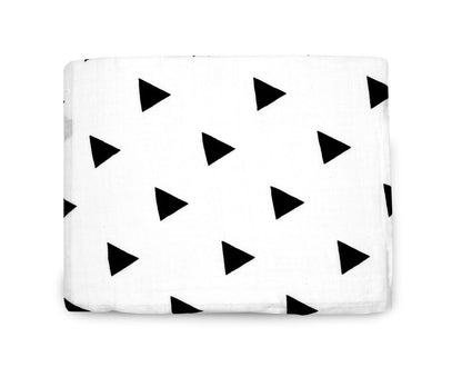 Triangles Organic Swaddle | GOTS Certified Organic Cotton Muslin