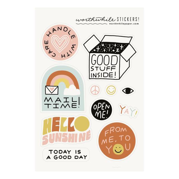Worthwhile Paper -  Snail Mail Sticker Sheet
