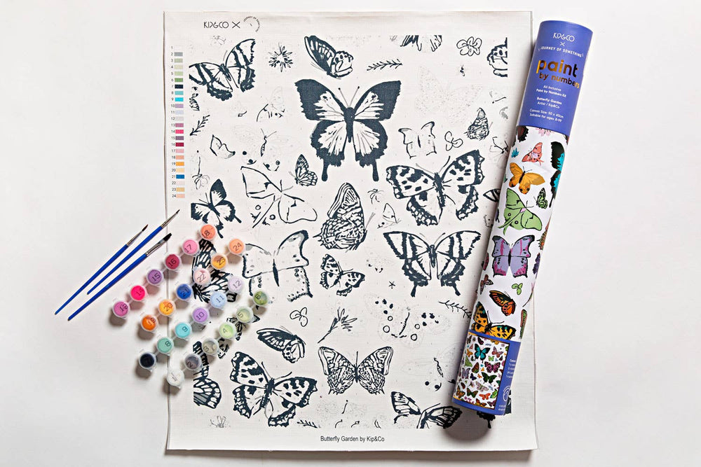 Journey Of Something - Paint by Numbers - Butterfly Garden