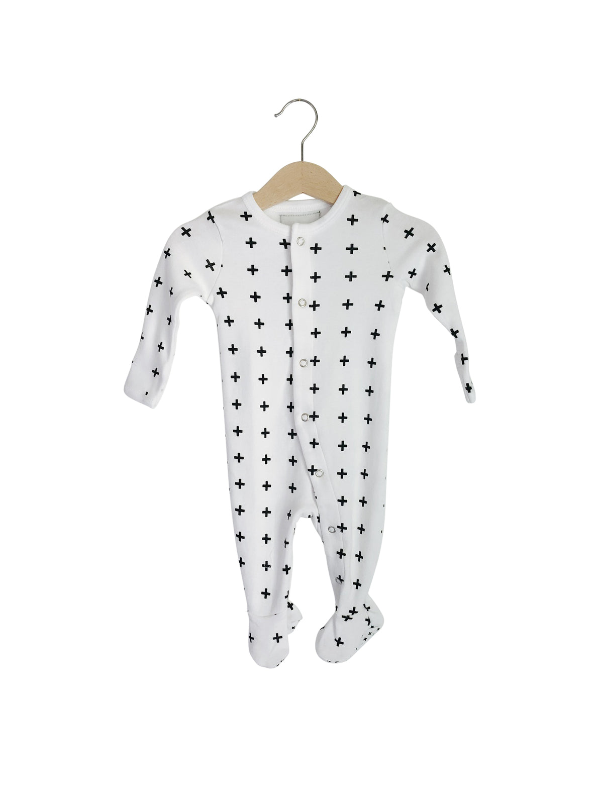 Organic Button Footie | GOTS Certified Organic Cotton | Signature Prints