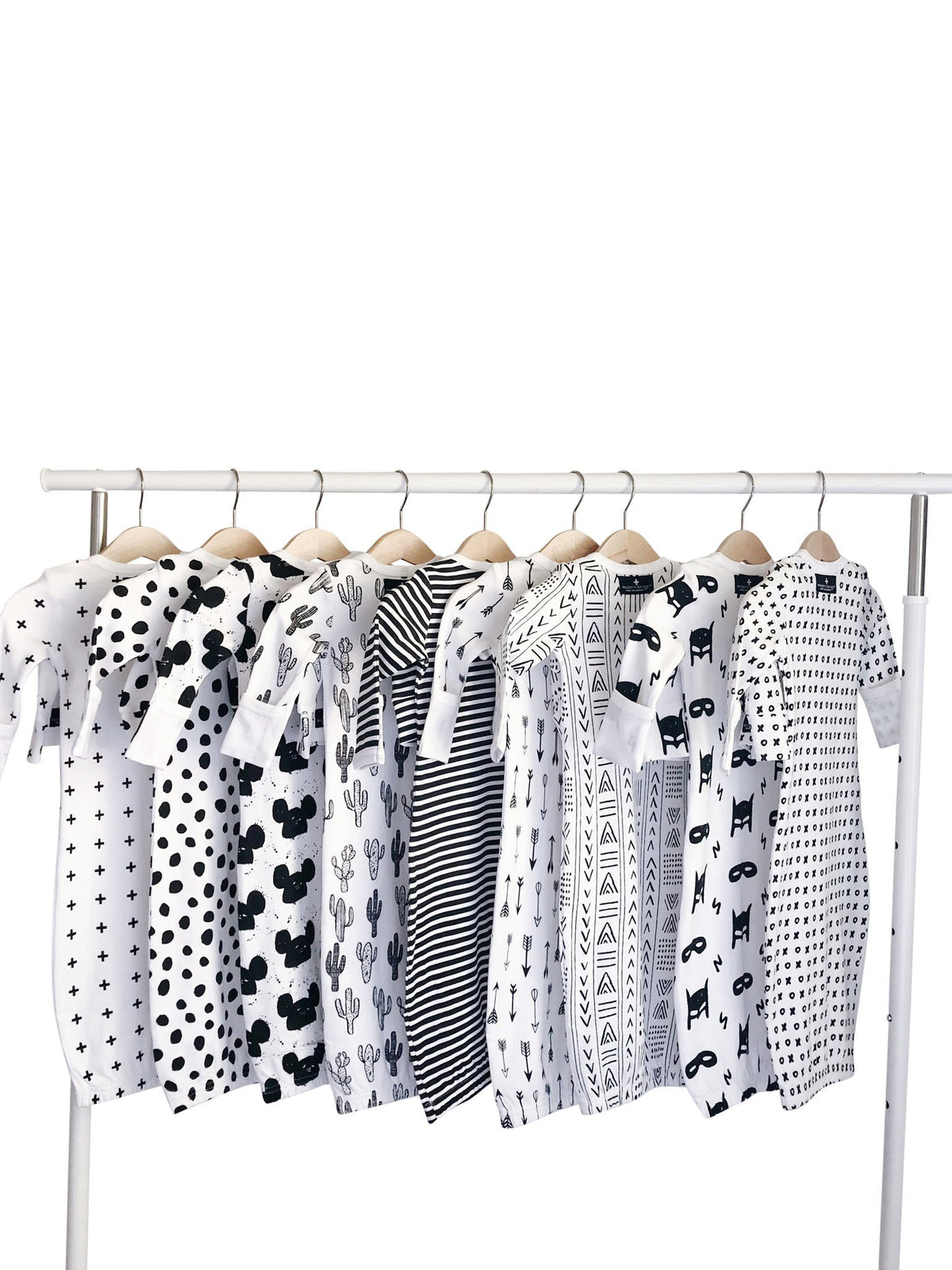 Organic Knot Hat + Gown Set | GOTS Certified Organic Cotton | Signature Prints