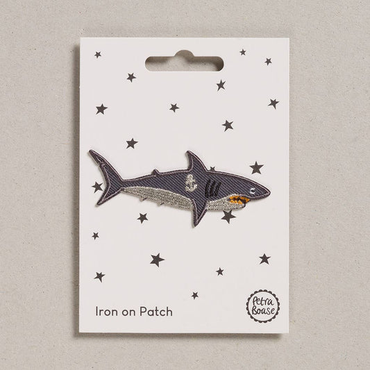 petra boase ltd - Iron on Patch - Shark