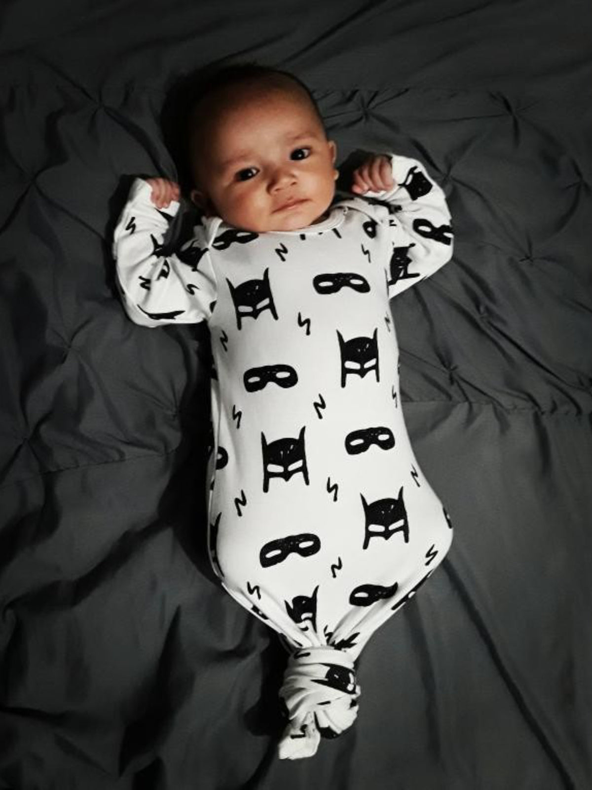 Organic Knot Hat + Gown Set | GOTS Certified Organic Cotton | Signature Prints