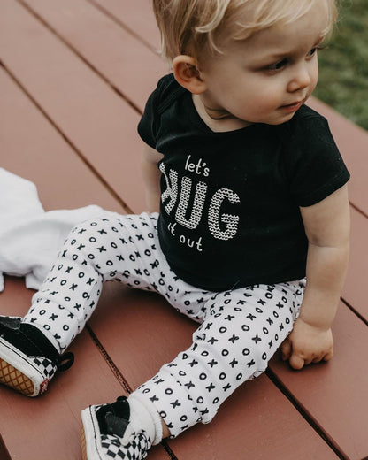 Signature print organic baby and toddler Basic Pant by Modern Burlap