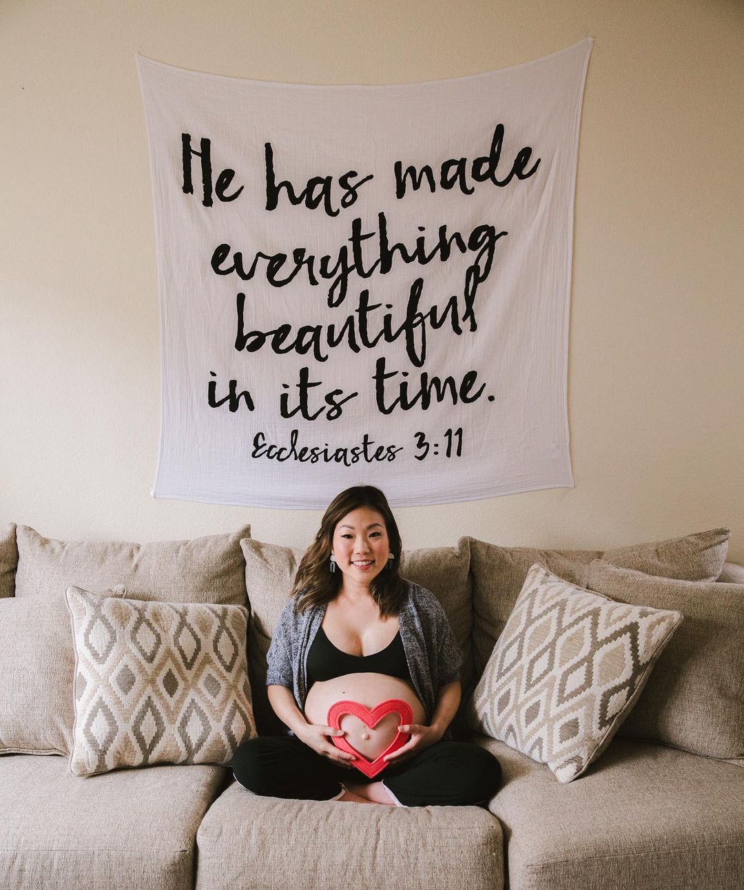 Ecclesiastes 3:11 Scripture swaddle and wall art by Modern Burlap