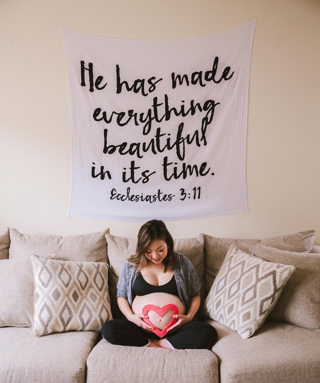 Ecclesiastes 3:11 Scripture swaddle and wall art by Modern Burlap