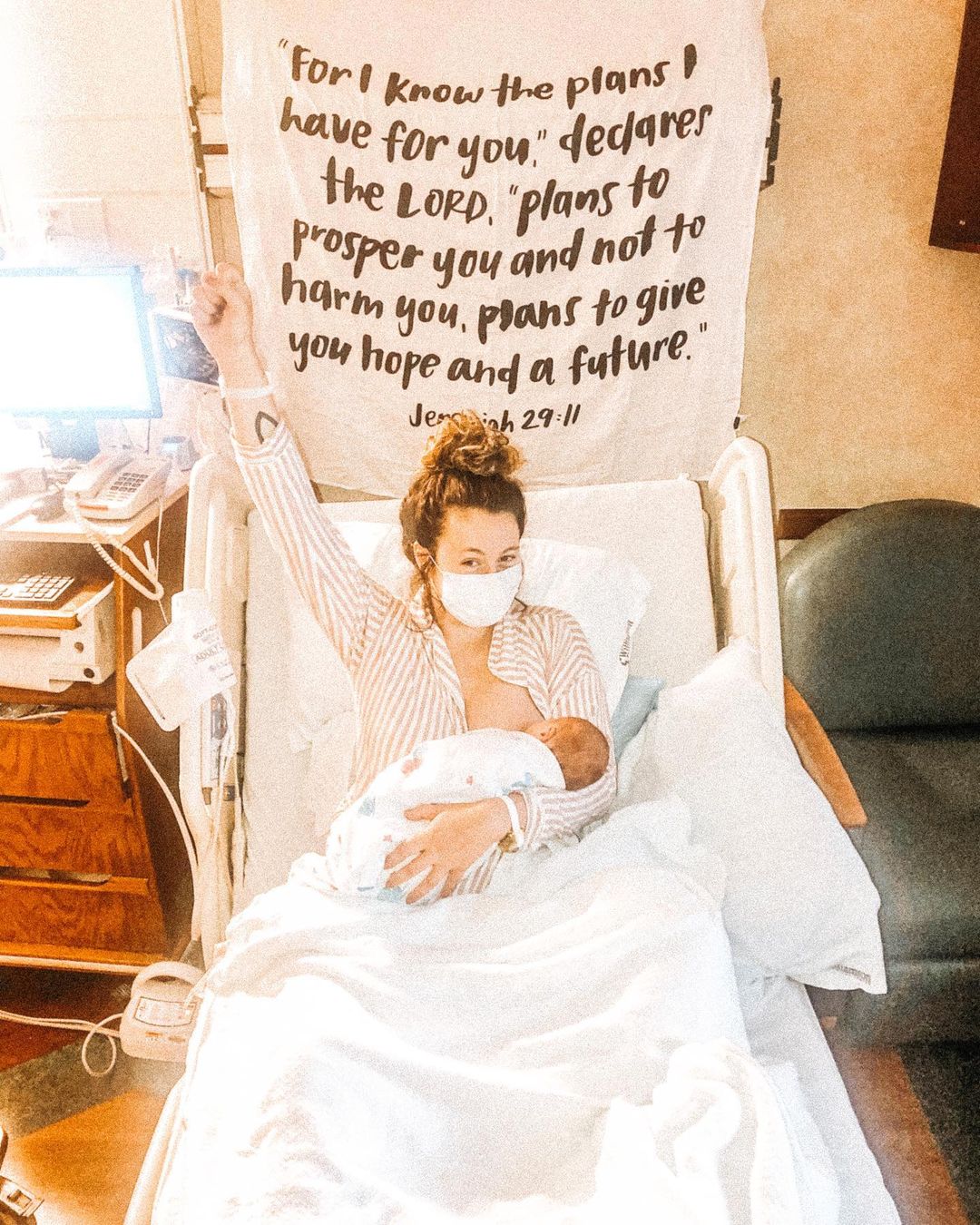 Jeremiah 29:11 Scripture swaddle and wall art by Modern Burlap