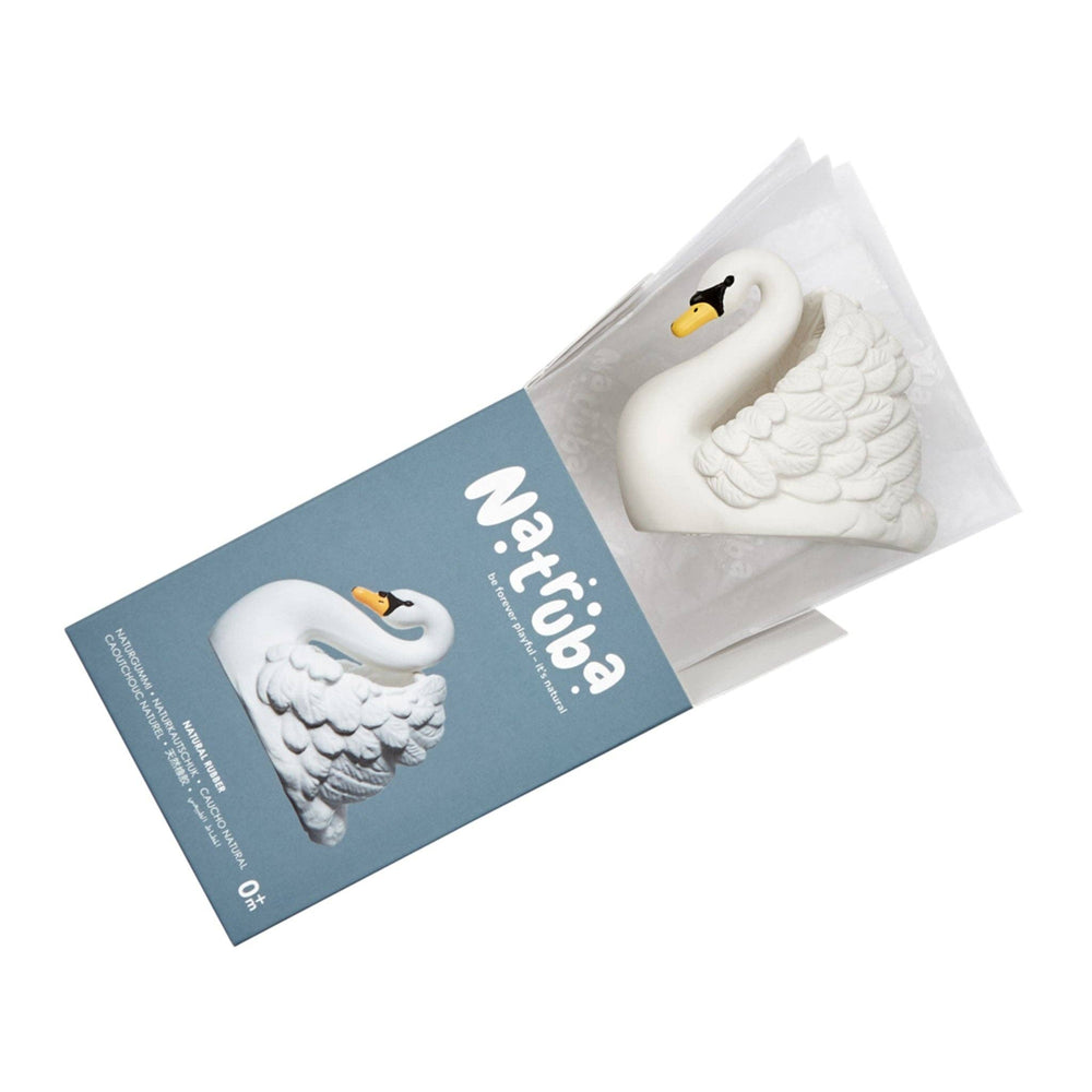 
                  
                    Load image into Gallery viewer, Natruba - Natural rubber Bathtoy Swan White Small
                  
                